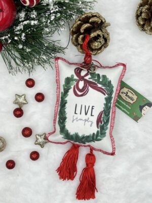 Lucky Charm-Pillow Xmas Message