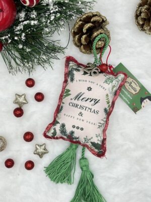 Lucky Charm-Pillow Xmas Message