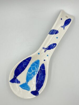Spoon Rest_Blue Fishes